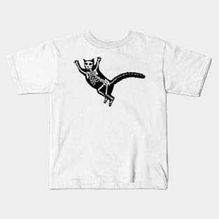 Surprised Black Cat Kids T-Shirt